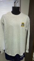 CSP L/S T-Shirt (Ash Gray) w/ Embroidered Patch Logo